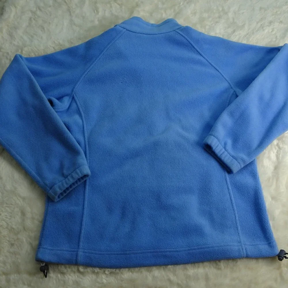 Columbia Sky Blue Fleece Jacket Size Medium
